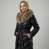 Agnès | Steppelt Kabát Szőrme Gallérral