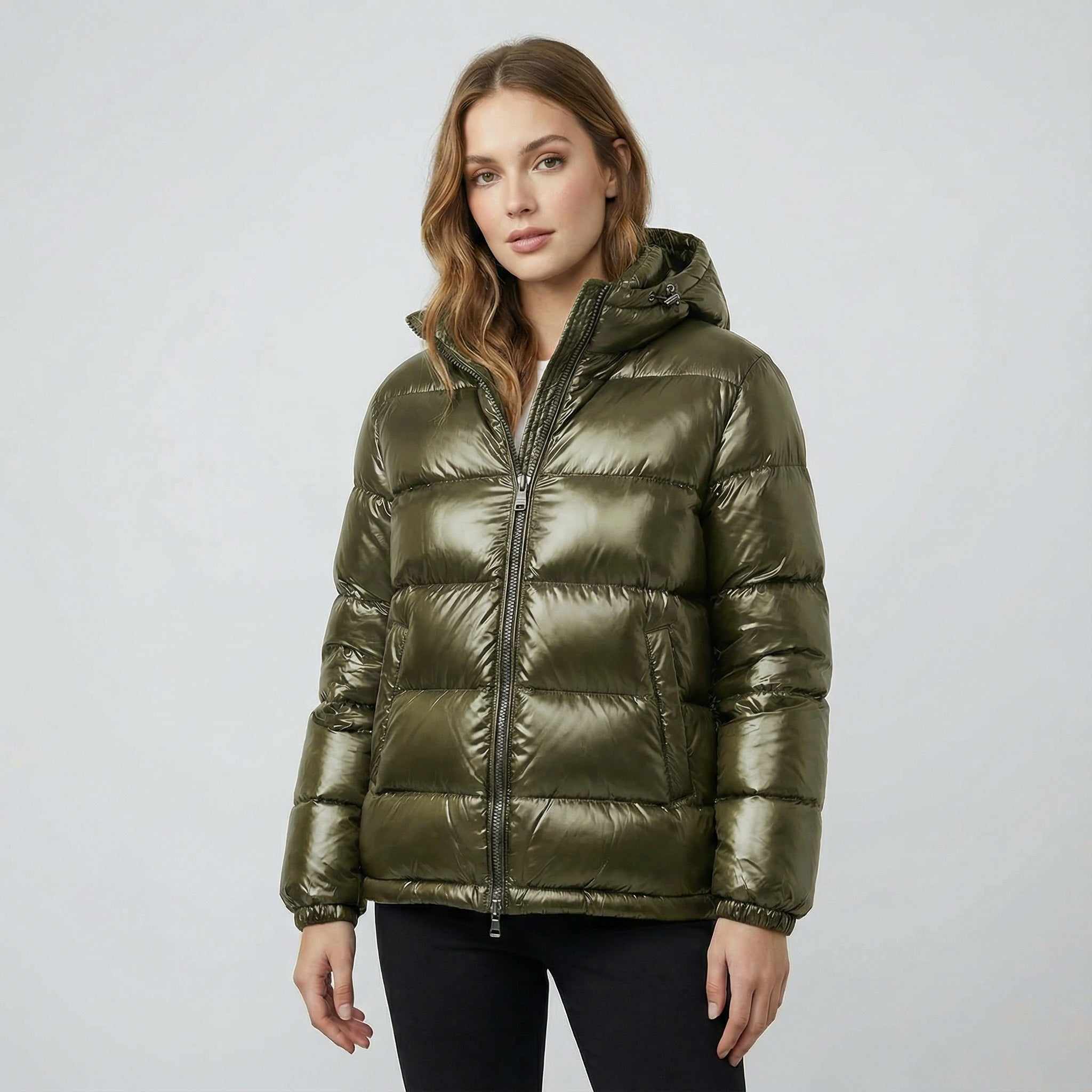 Alexandra - Csillogó Kapucnis Dzseki