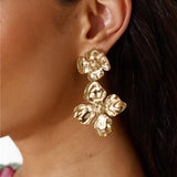 18 karátos aranyozott erdei fülbevaló