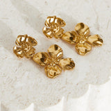 18 karátos aranyozott erdei fülbevaló