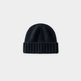 BLACK CASHMERE WINTERTIME BEANIE