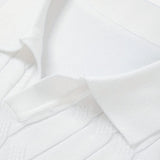 Peter | V-Neck Cable Knit Polo