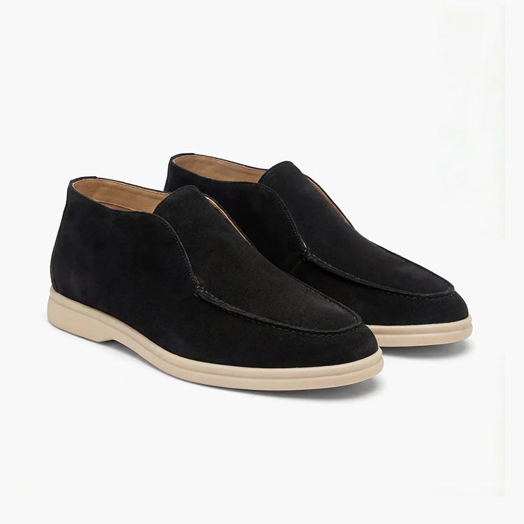 Régi Pénz Magas Suede Loafer