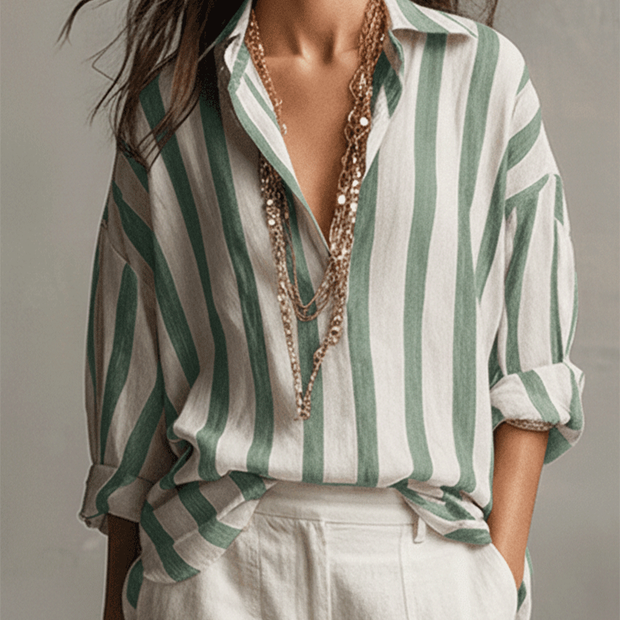 Alessia – Elegáns csíkos ing