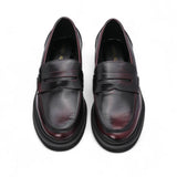 Női Bordeaux Mokaszin Cipő