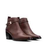 Botim Közepes Sarok Női Barna Bőr