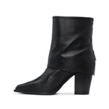 Botim Magas Sarkú Női Csizma Fekete Bőr