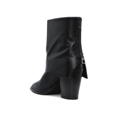 Botim Magas Sarkú Női Csizma Fekete Bőr
