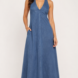 Sabrina – Elegáns Farmer Maxi Ruha