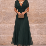 Louise – Elegáns, V-kivágású ruha
