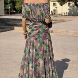 Louise – Elegáns, V-kivágású ruha