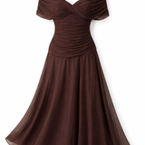 Louise – Elegáns, V-kivágású ruha