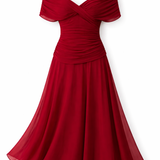 Louise – Elegáns, V-kivágású ruha