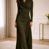 Valentina Olive Dress