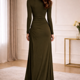 Valentina Olive Dress