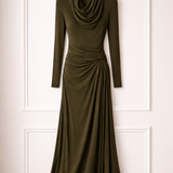 Valentina Olive Dress