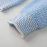 Julien - Texturált Kerek Nyakú Pulóver