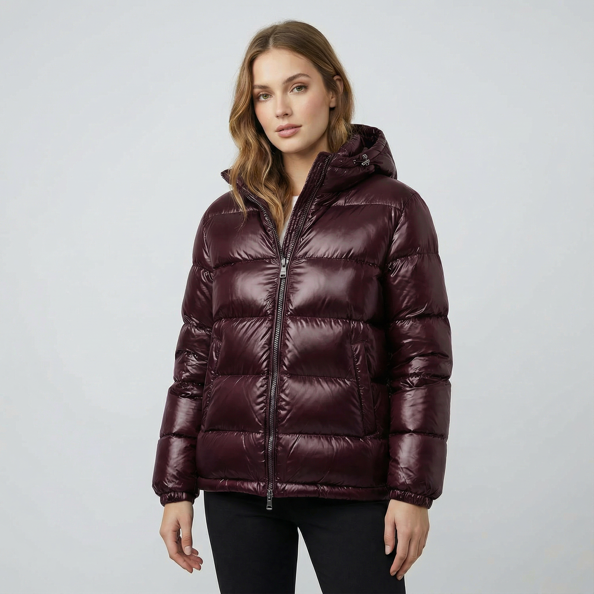 Alexandra - Csillogó Kapucnis Dzseki